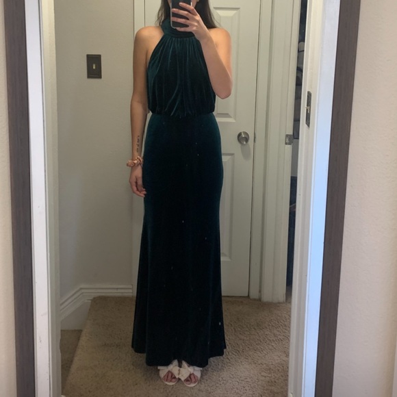 Eliza J Mock-Neck Blouson Gown Size 6 - Picture 2 of 3